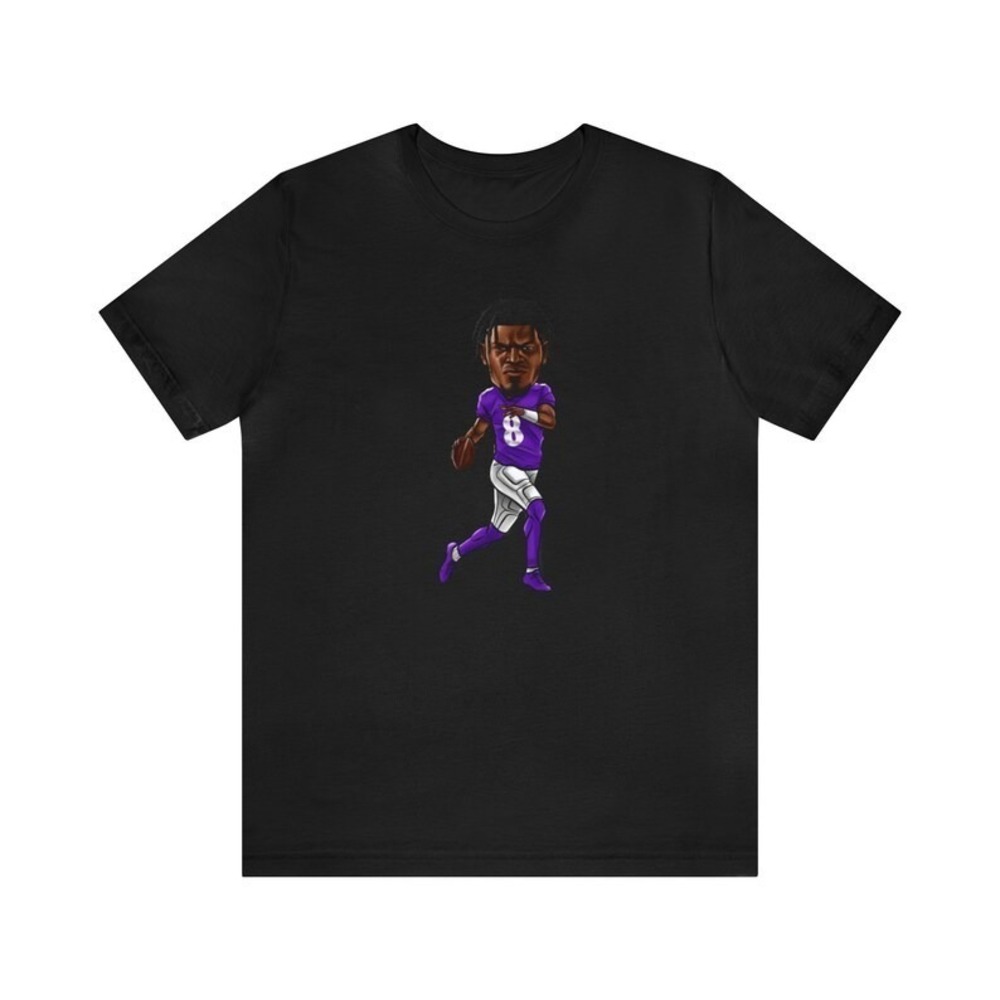 Lamar Jackson Tshirt Baltimore Ravens Apparel Game Day Minimalist Tee